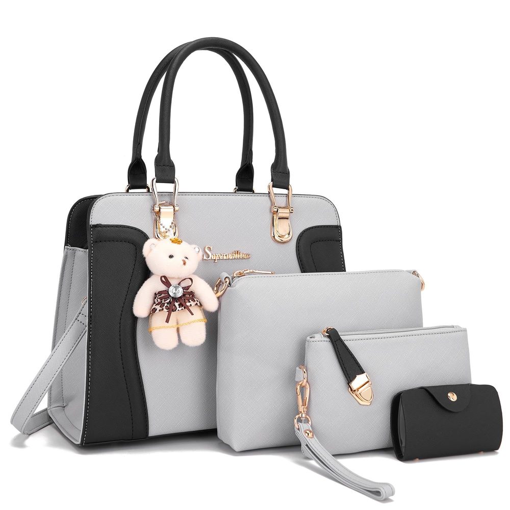 4-Piece Matching Bag and Purse Set